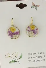 ZAD Cottage Floral Dried Flower Earrings
