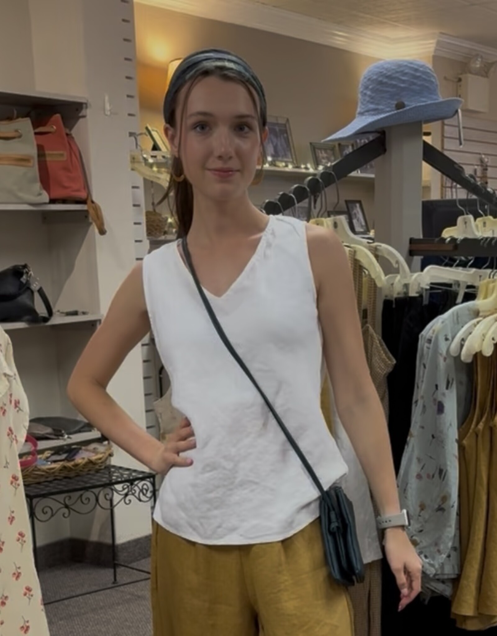 Cut Loose V-Neck Bias Tank