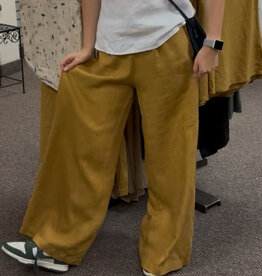 Cut Loose Linen  Wide Leg Pant