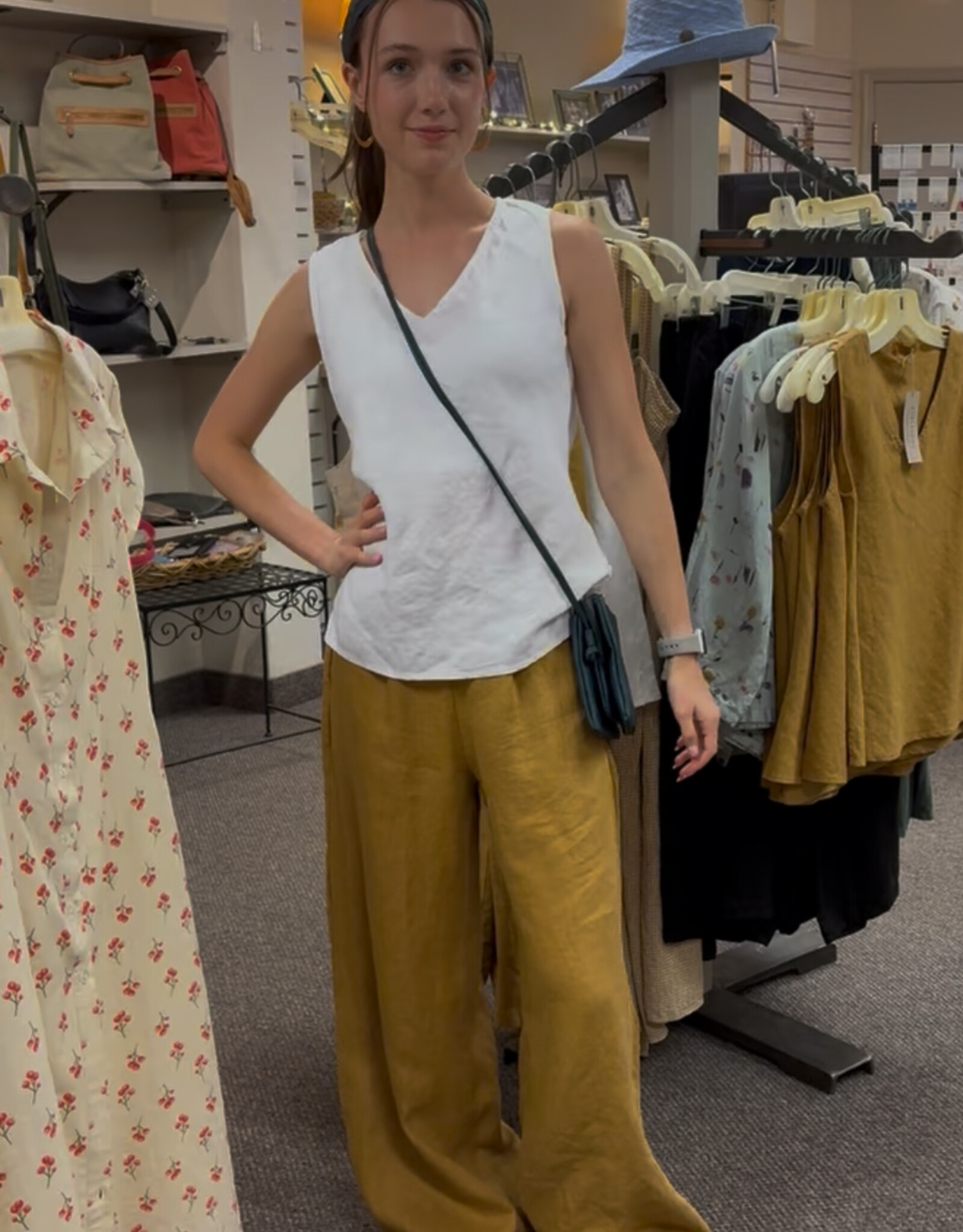 Cut Loose  Linen Wide Leg Pant