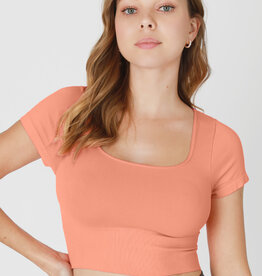 Nikibiki Cap Sleeve Crop Top