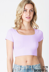 Nikibiki Cap Sleeve Crop Top