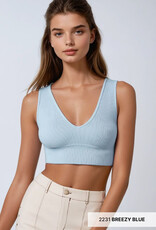 Nikibiki Plunge V-Neck Crop Top