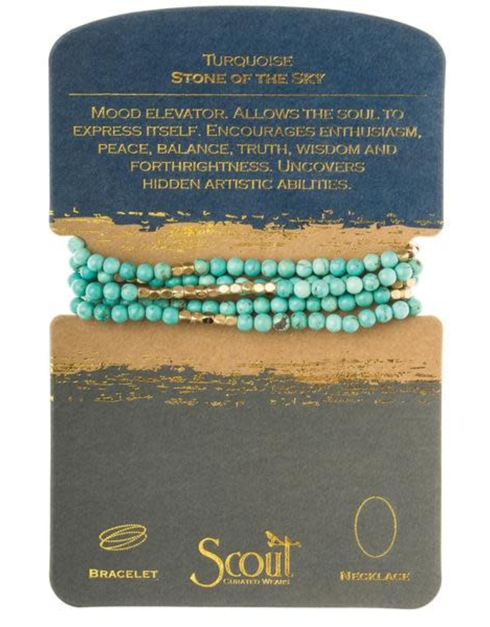 Scout Gem Stone Wrap Bracelet/Necklace