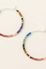 Scout Miyuki Small Colorful Beaded Hoop