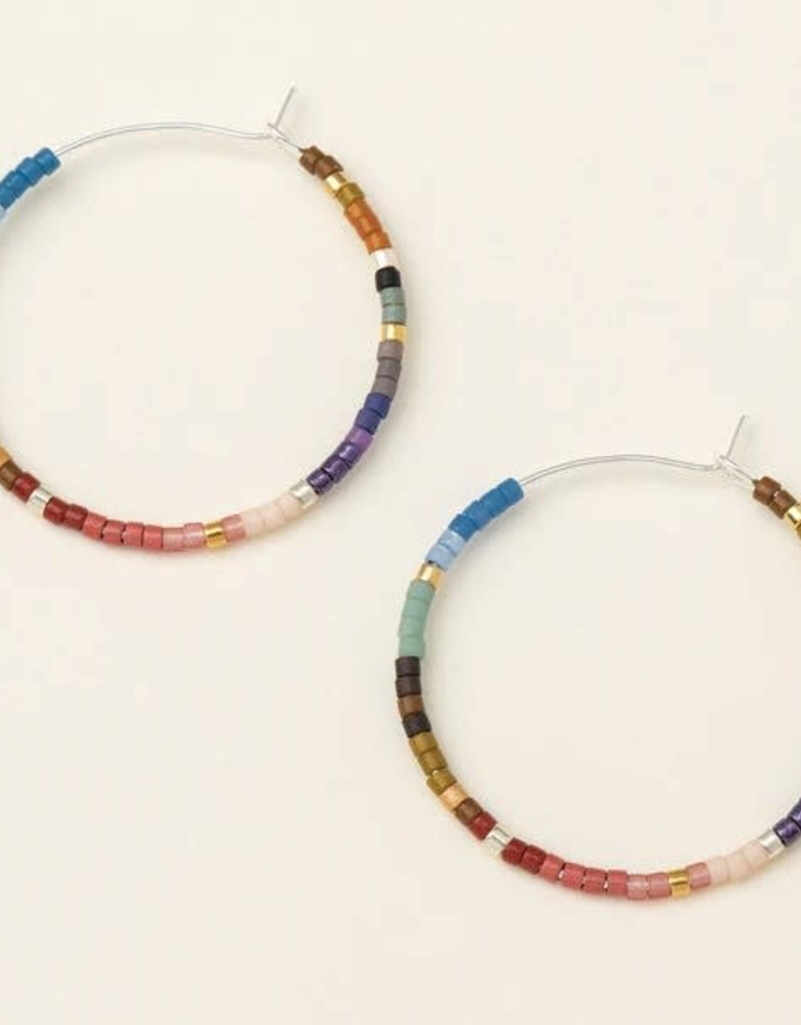 Scout Miyuki Small Colorful Beaded Hoop