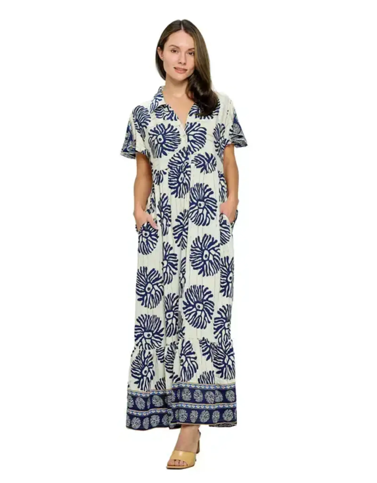 Yak & Yeti Multi Pattern Maxi Dress
