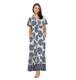 Yak & Yeti Multi Pattern Maxi Dress