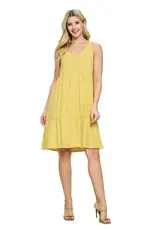 Yak & Yeti Hand Stitched Detail Ruffle Dress