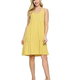 Yak & Yeti Hand Stitched Detail Ruffle Dress