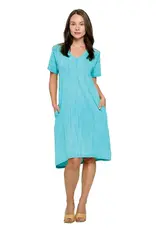 Yak & Yeti Textured Fabric Shirt Dress