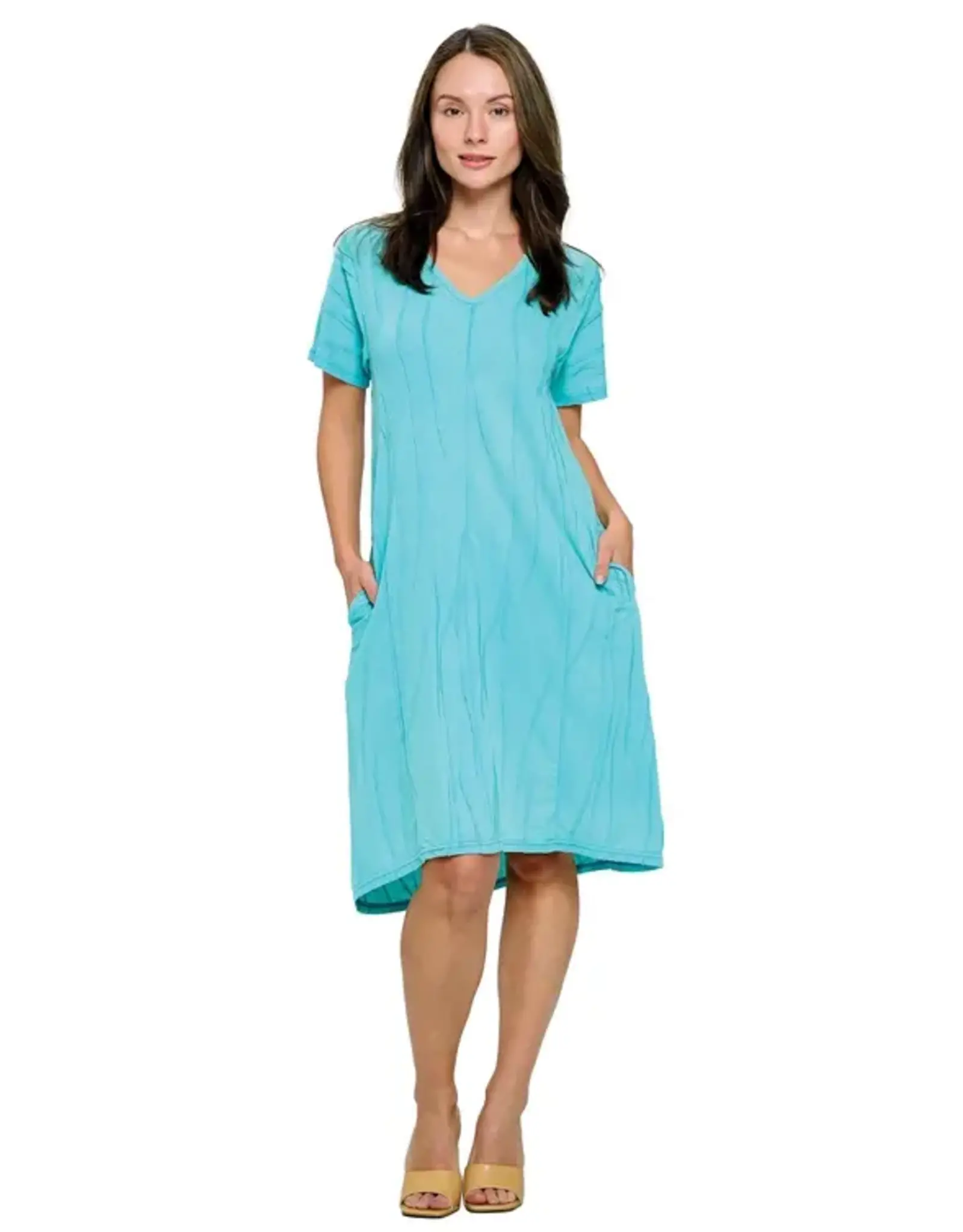 Yak & Yeti Textured Fabric Shirt Dress