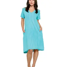 Yak & Yeti Textured Fabric Shirt Dress