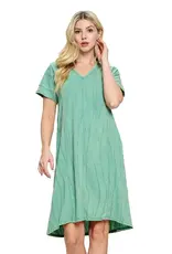 Yak & Yeti Textured Fabric Shirt Dress