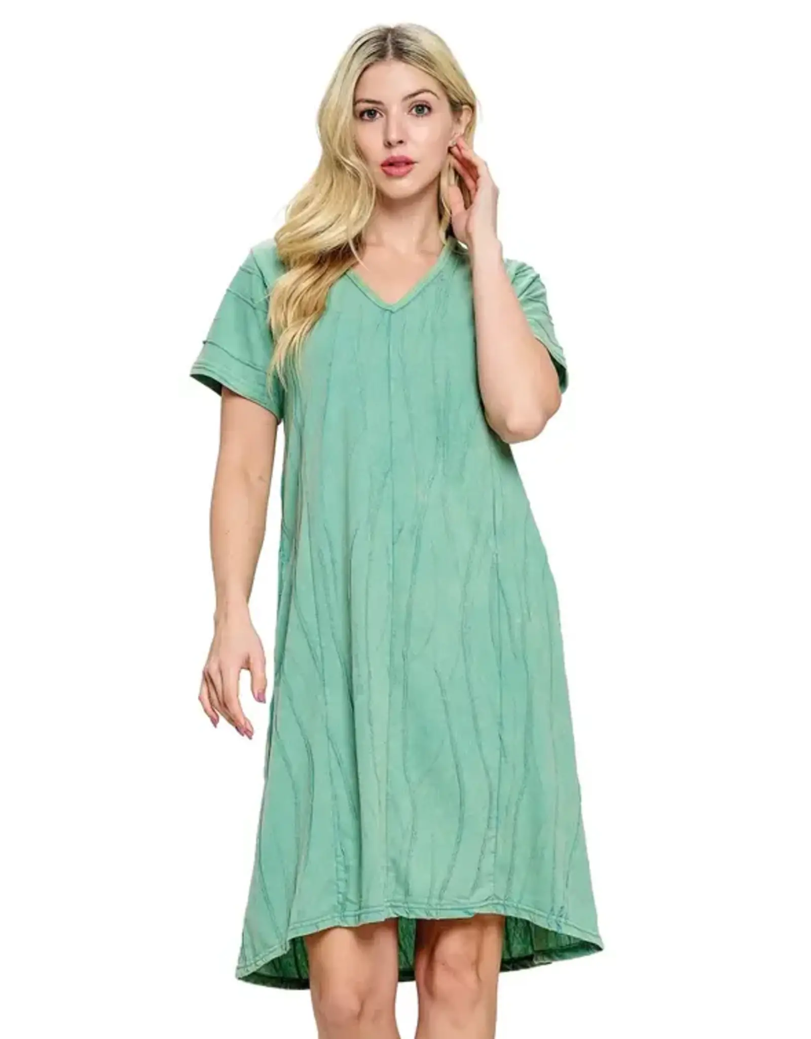 Yak & Yeti Textured Fabric Shirt Dress