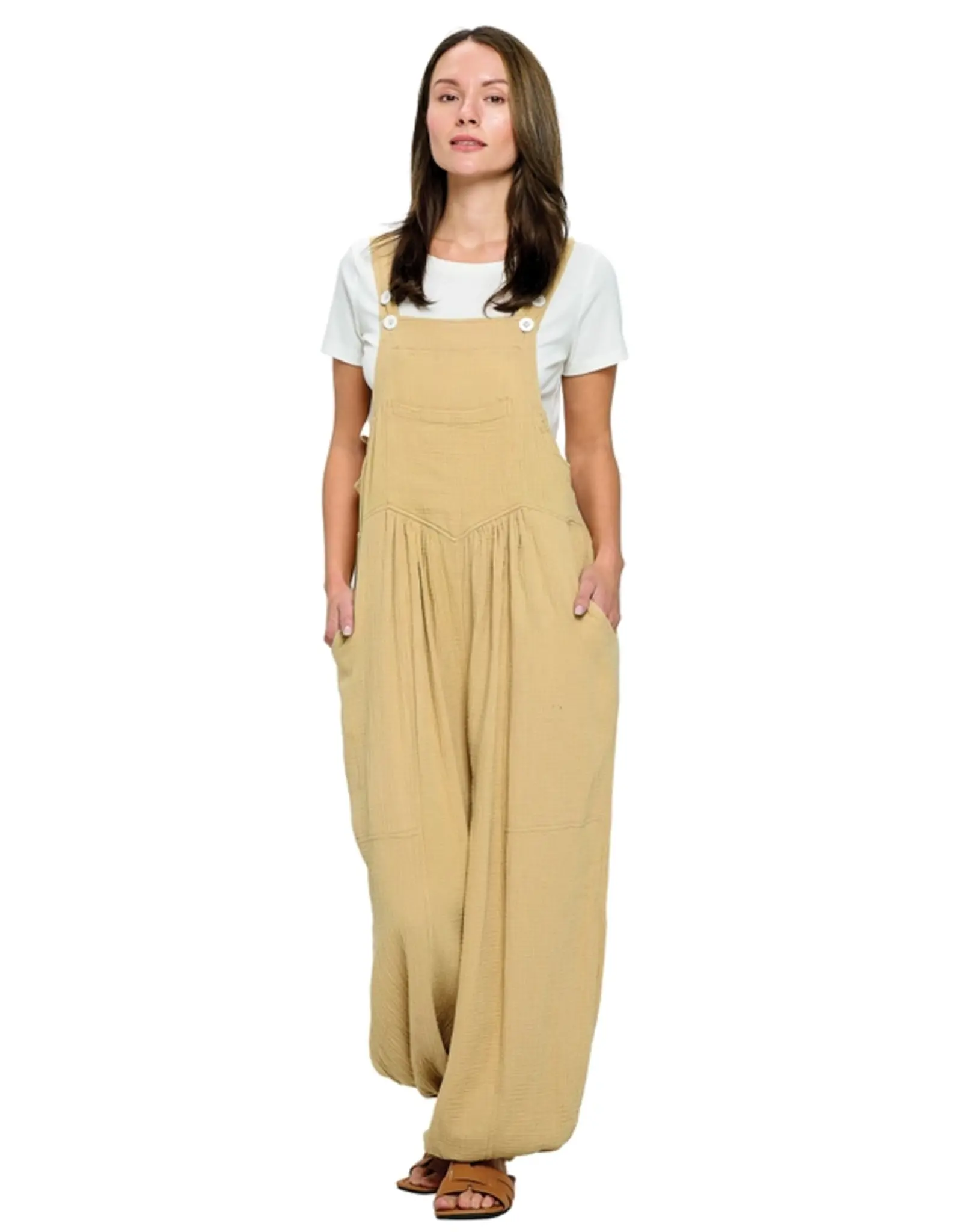 Yak & Yeti Crinkled Boho Overall