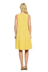 Yak & Yeti Hand Stitched Detail Ruffle Dress