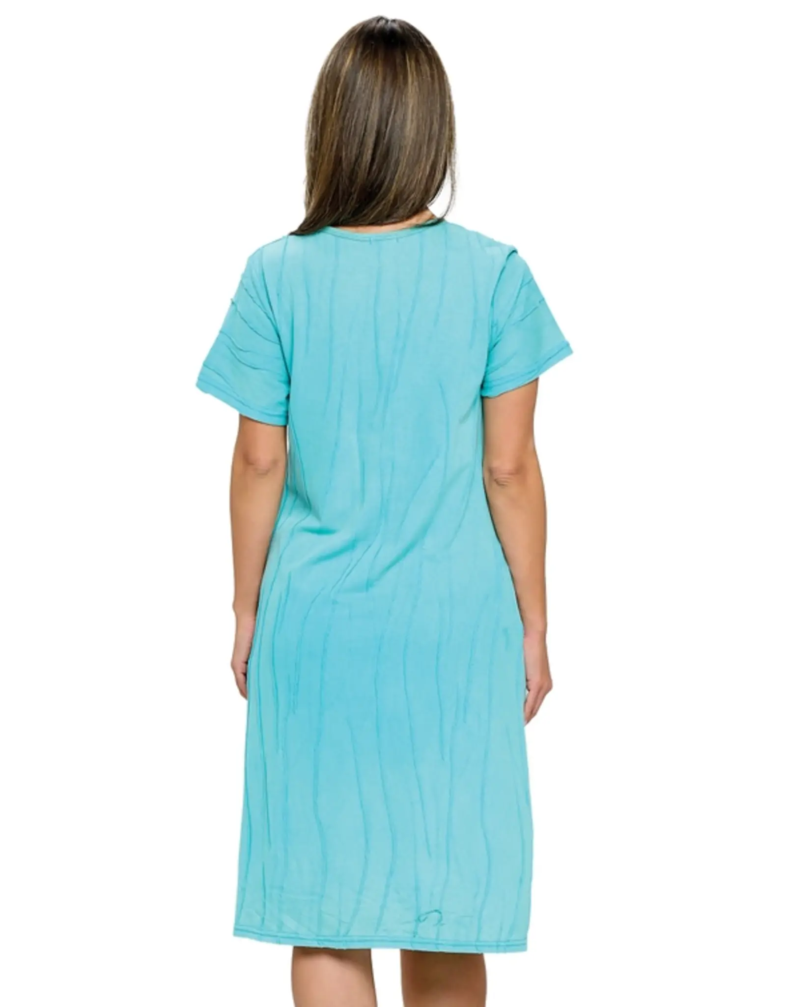 Yak & Yeti Textured Fabric Shirt Dress
