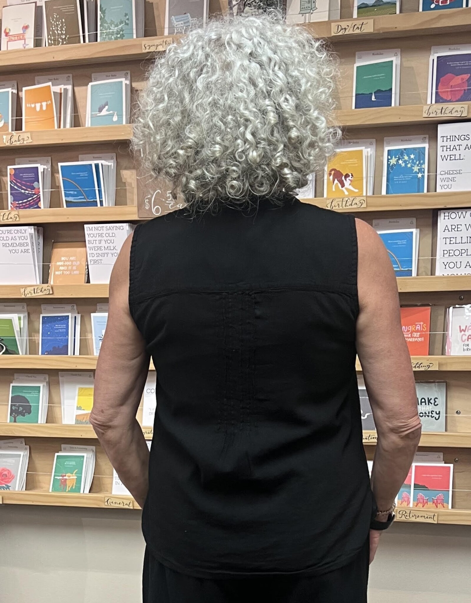 Maya Jones Clothing Stitch Detail Button Tank