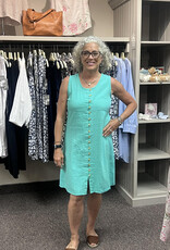 Maya Jones Clothing Button Tank Dress