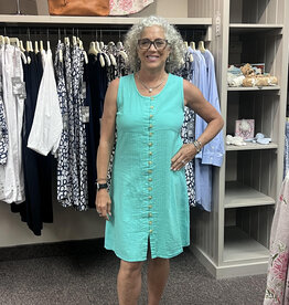 Maya Jones Clothing Button Tank Dress