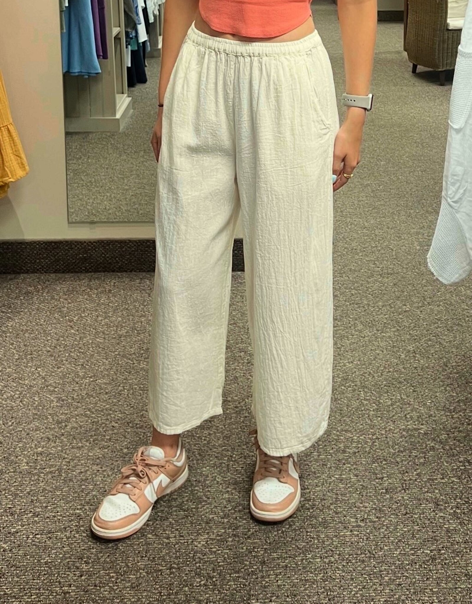 Maya Jones Clothing Cropped Wide Leg Pant