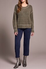 TRIBAL Cozy Contrast-Stitch Sweater