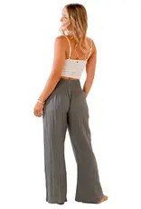 Lotus and Luna Wide Leg Cotton Gauze Pant