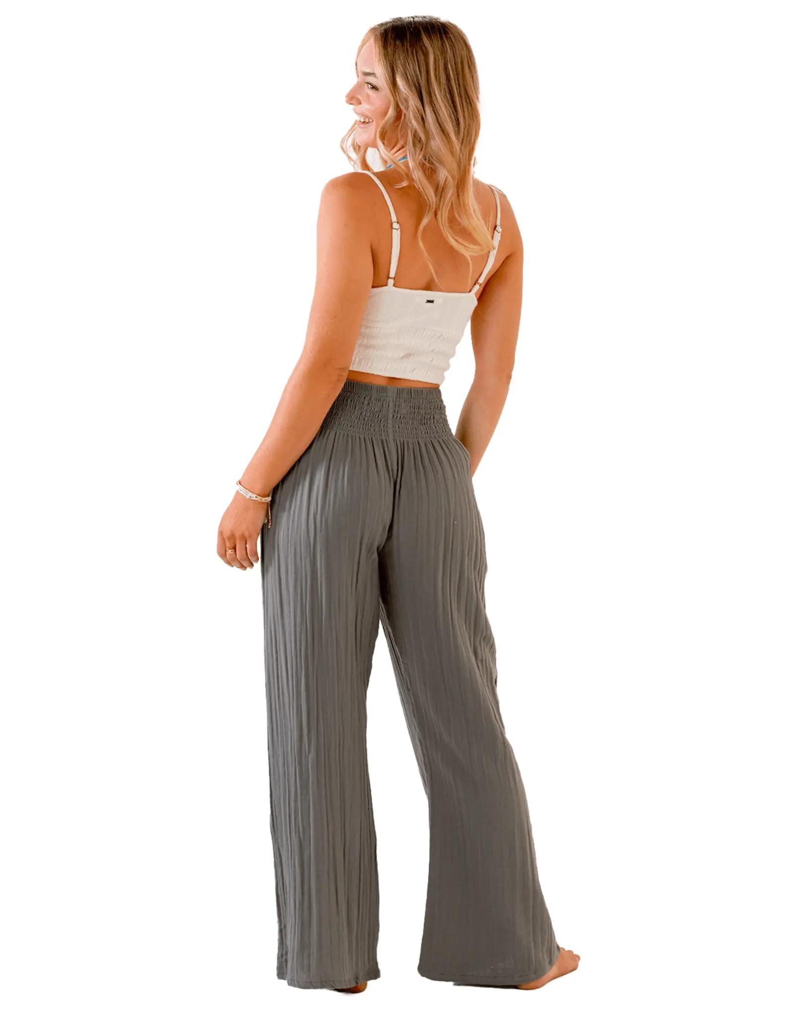 Lotus and Luna Wide Leg Cotton Gauze Pant