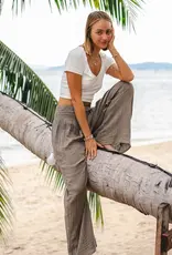 Lotus and Luna Wide Leg Cotton Gauze Pant