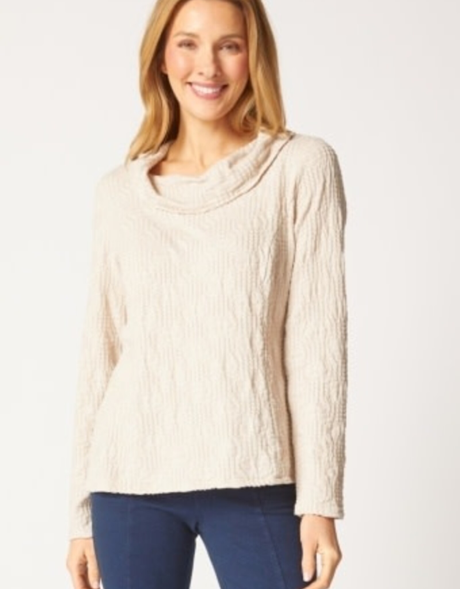 Habitat Sunburst Knit Cowl Neck Top