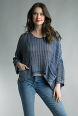 Tempo Paris Vintage Wash Knit Sweater