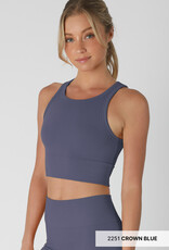 Nikibiki Chevron High Neck Crop Top