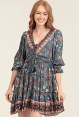 Fall Floral Tassel Dress Fall Floral Tassel Dress