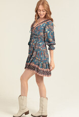 Fall Floral Tassel Dress Fall Floral Tassel Dress