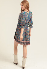 Fall Floral Tassel Dress Fall Floral Tassel Dress