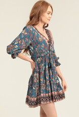 Fall Floral Tassel Dress Fall Floral Tassel Dress