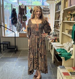 Angie Smocked Midi Dress