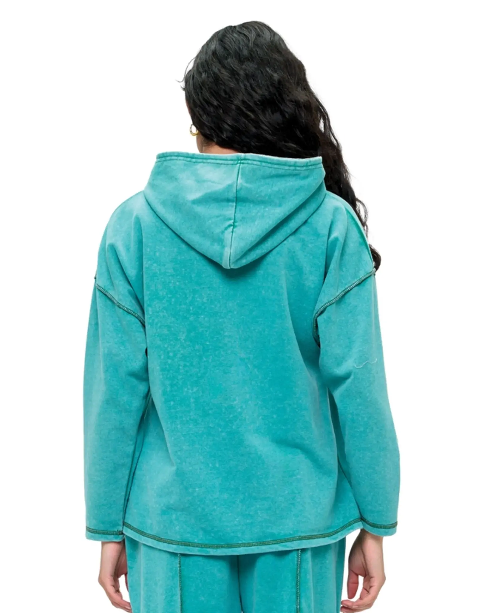 Yak & Yeti YY 25648 Vintage Washed Boho Hoodie