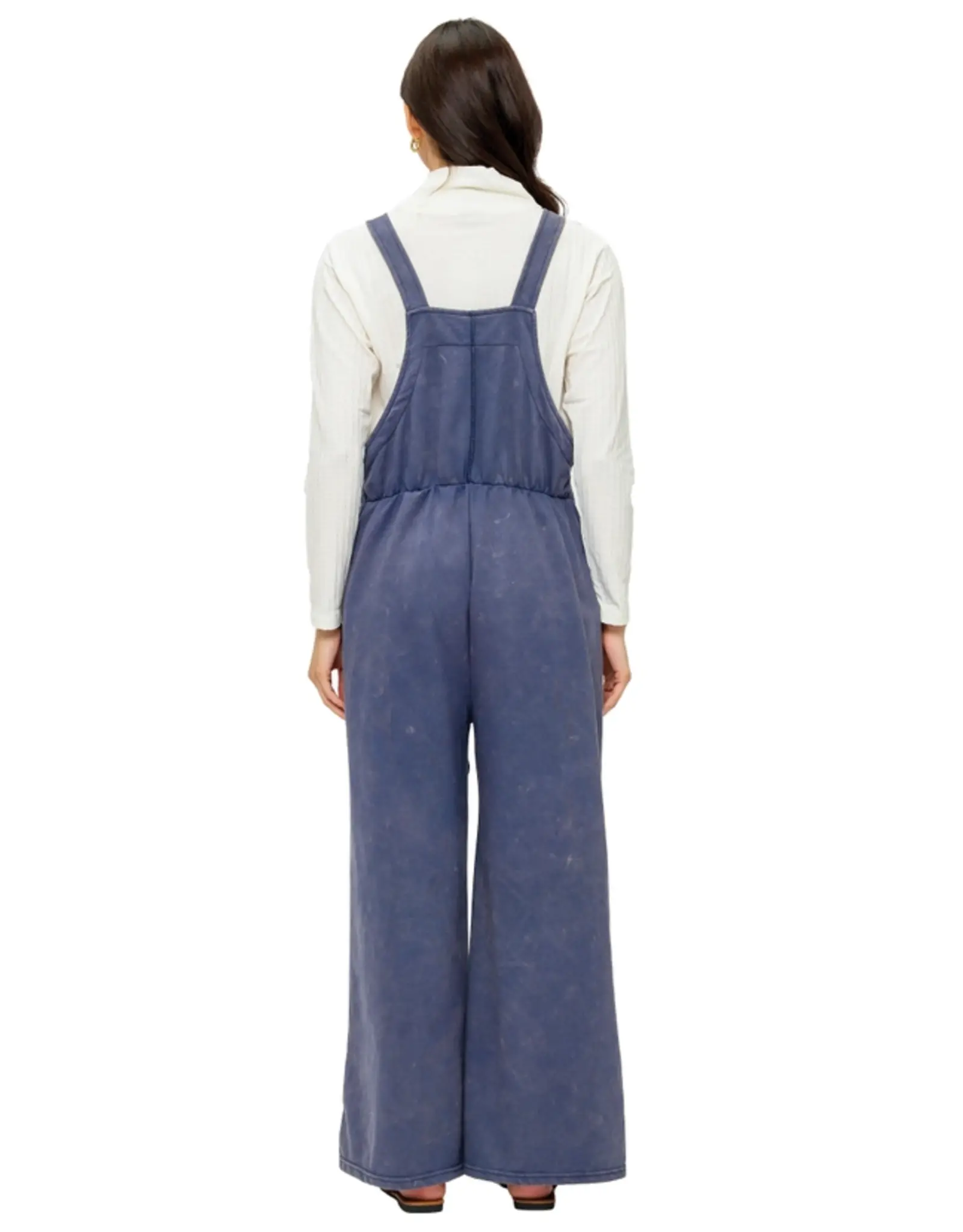 Yak & Yeti Waffle Knit Patchwork Overall