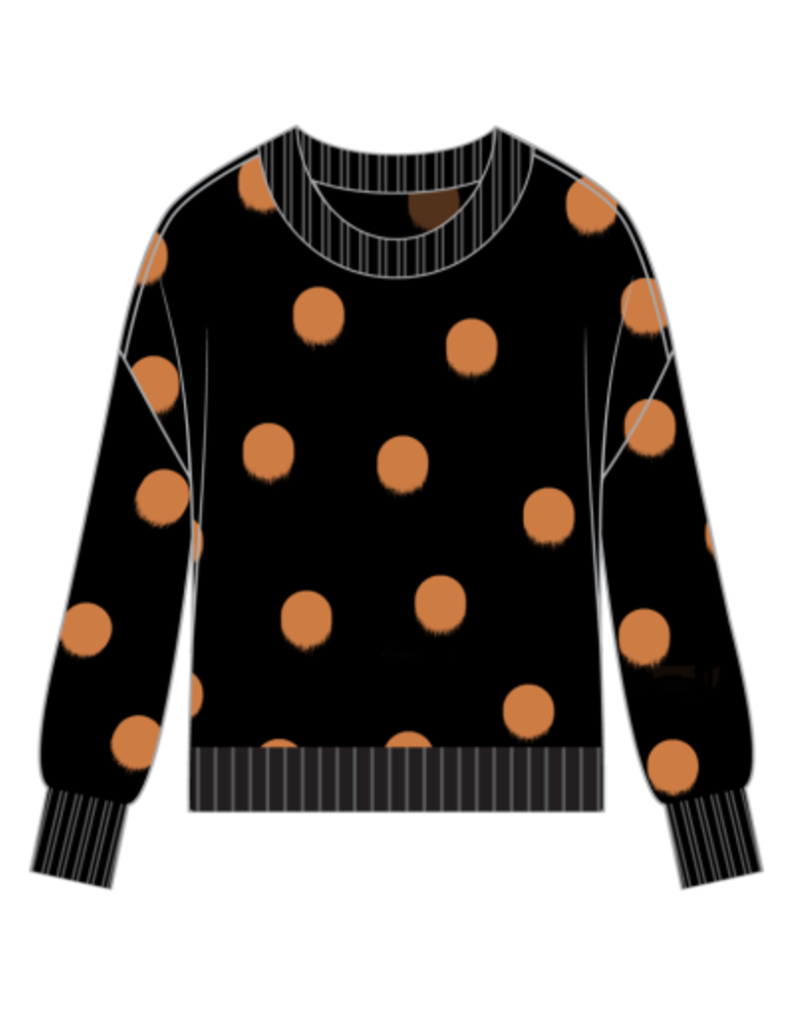TRIBAL Polka Dot Sweater