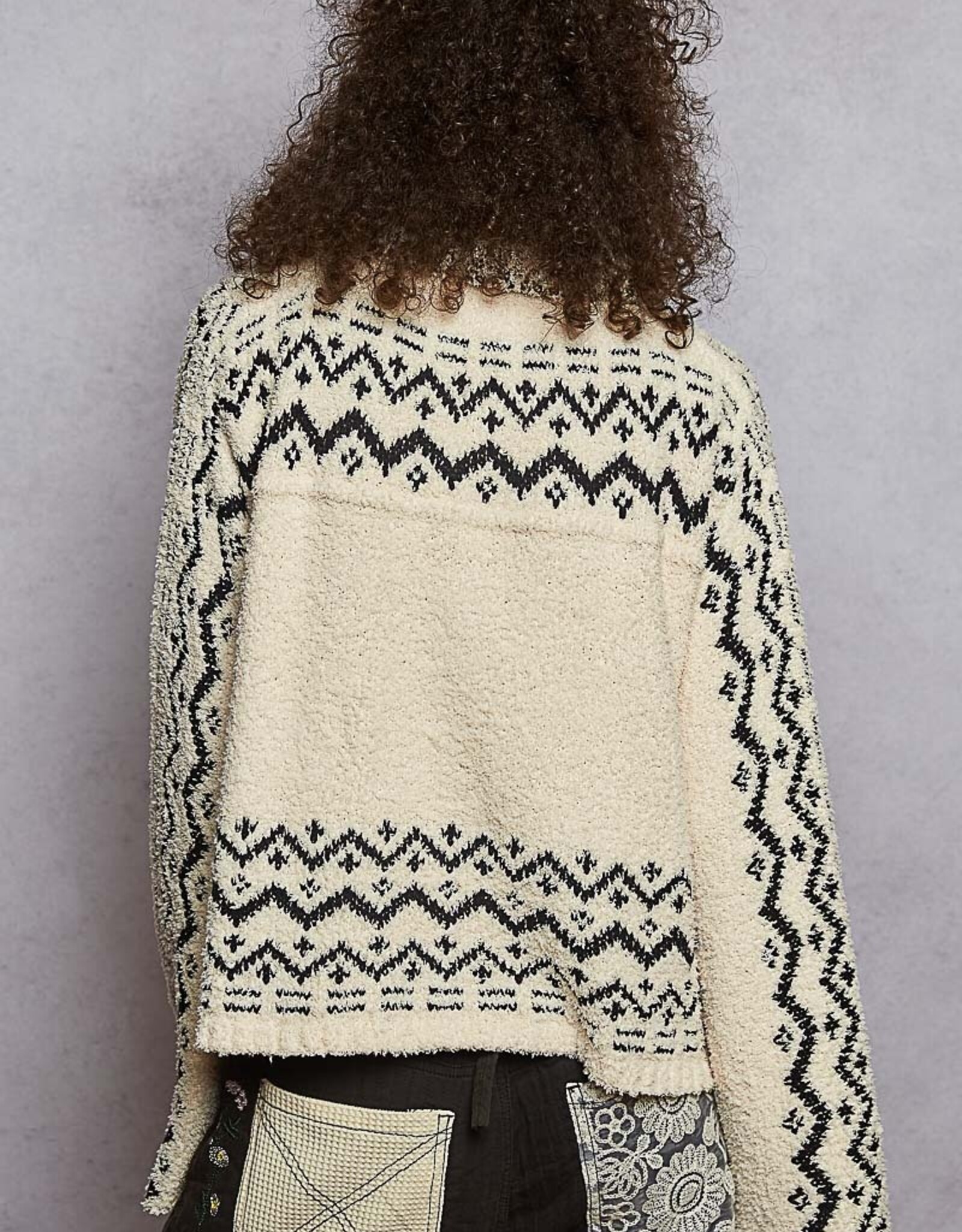POL Clothing Aztec  Chenille Cardigan