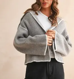 Miou Muse Cozy Stitch Detail Cardigan