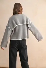 Miou Muse Cozy Stitch Detail Cardigan