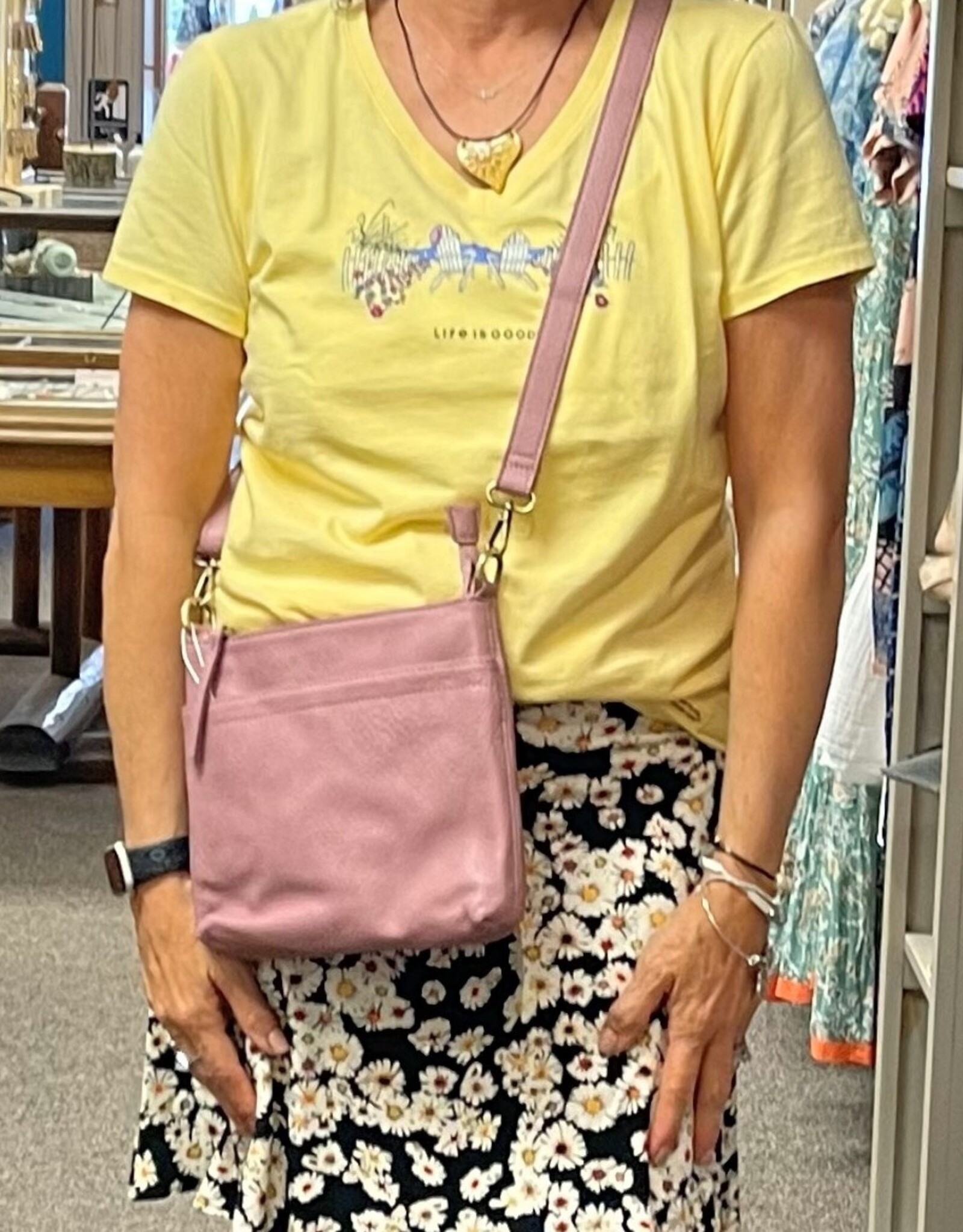 Joy Susan Accessories Layla Zip Top Crossbody Bag