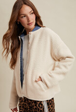 Wishlist Sherpa Button Jacket