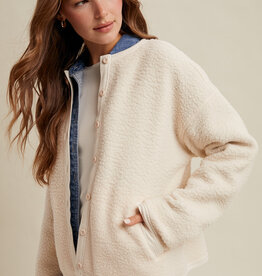 Wishlist Sherpa Button Jacket