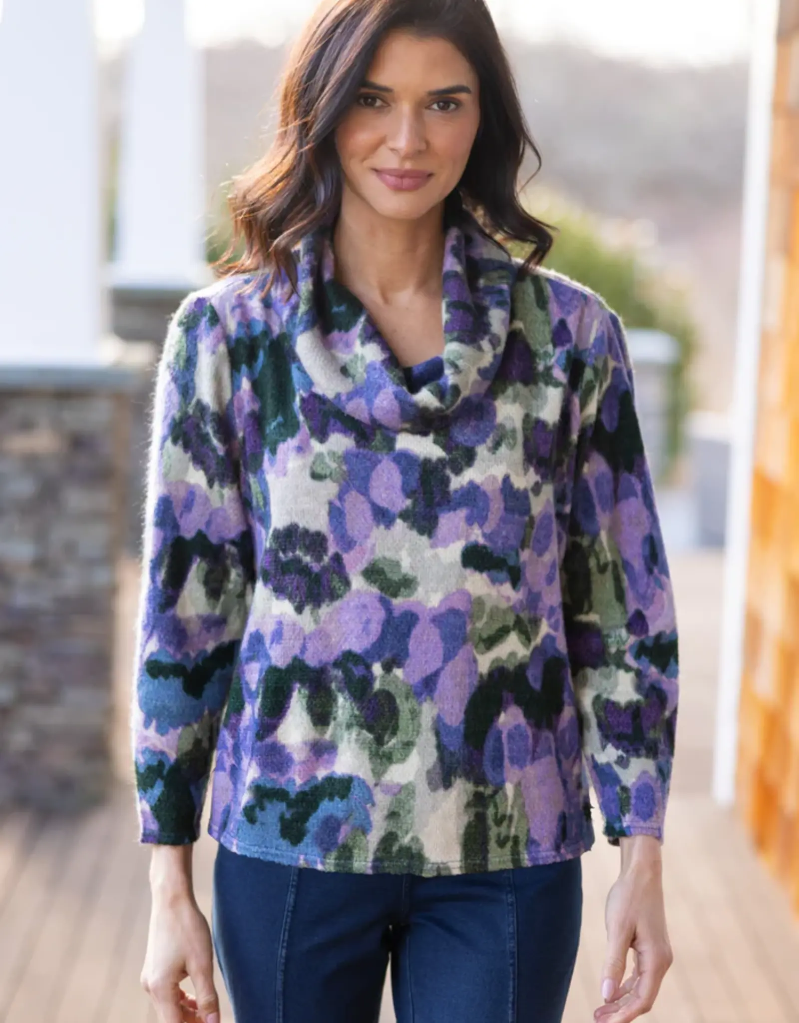 Habitat Brushstrokes Easy Cowl Neck