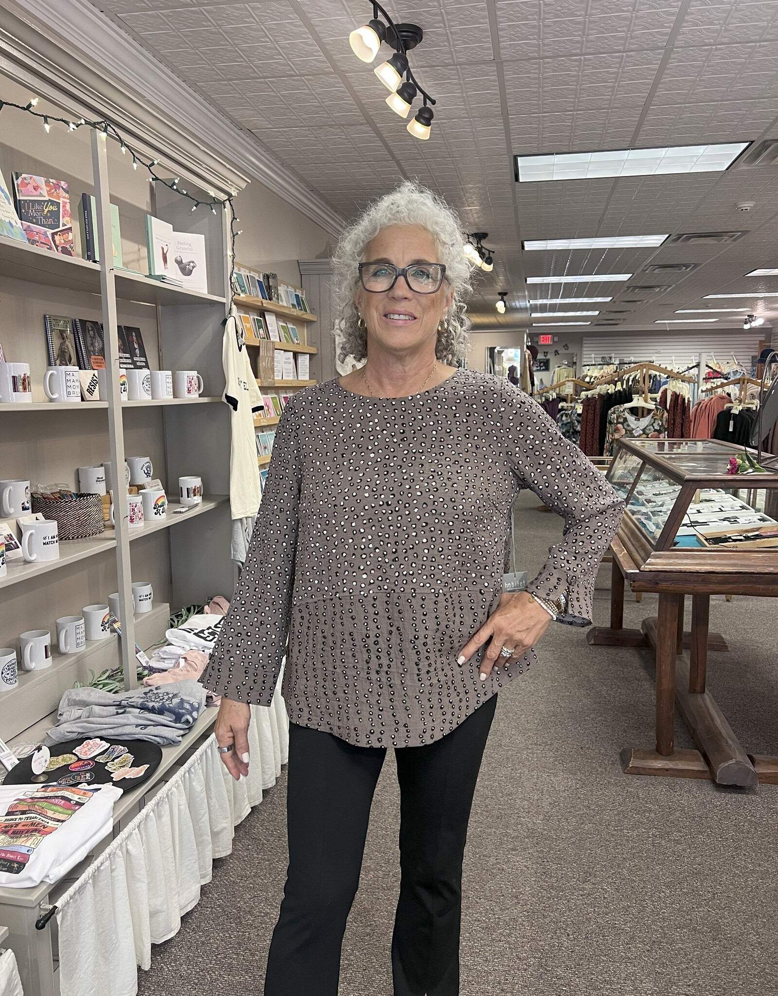 Habitat Polka Dot Side Button Tunic