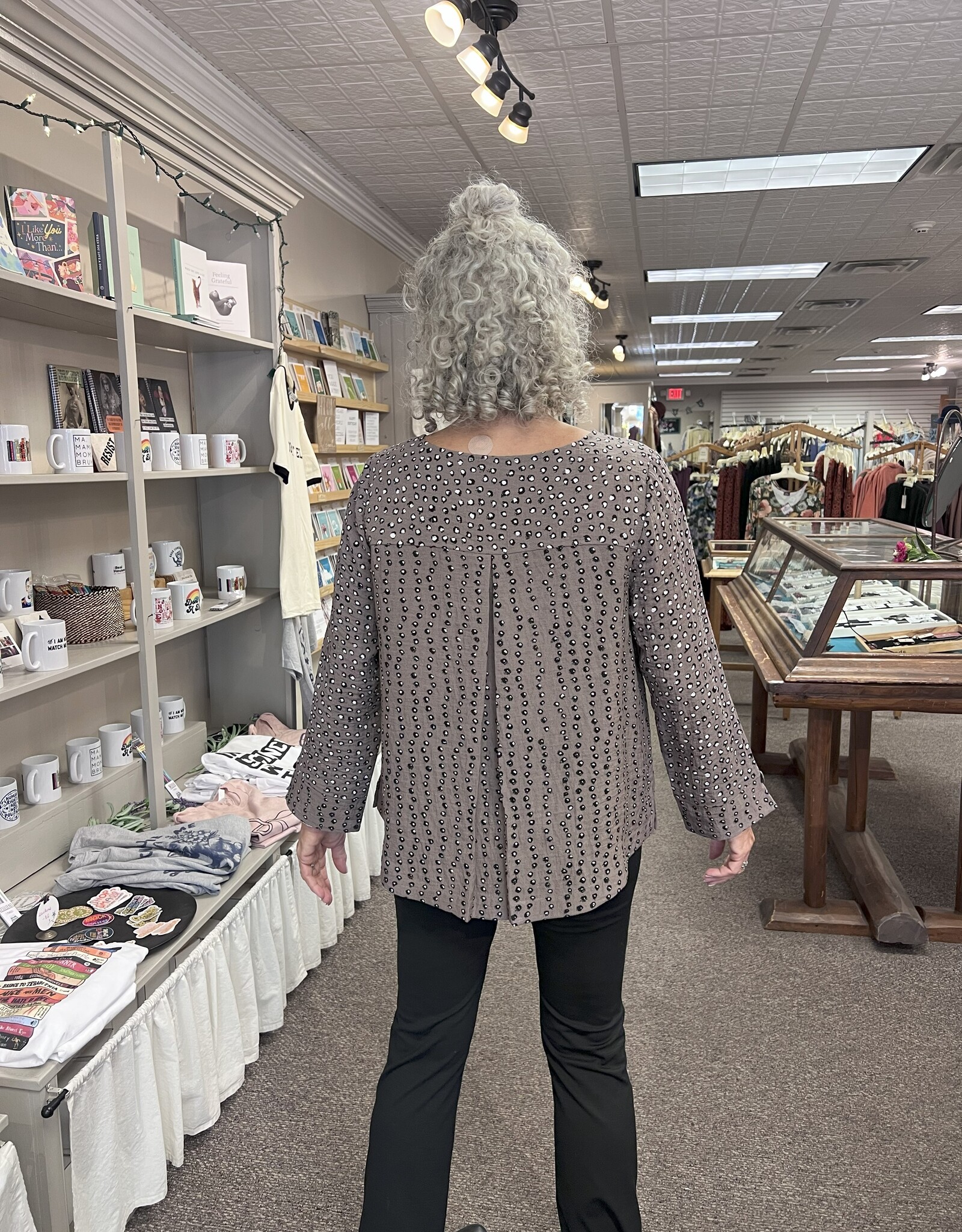 Habitat Polka Dot Side Button Tunic